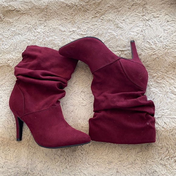 Style & Co. Shoes - Maroon high heel boots